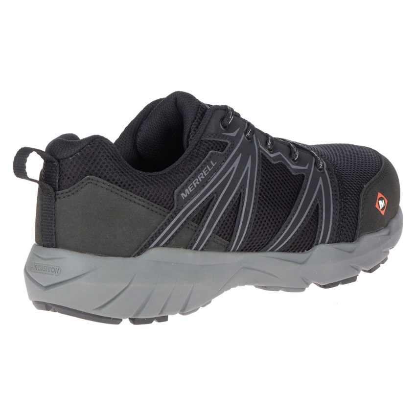 Chaussure de Securite Merrell Fullbench Superlite Alloy Toe Noir Homme | W.X.JBVB